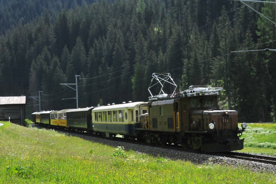 2019.06.11 RhB Ge 6-6 I 415 Krokodil von Davos nach Filisur und zurück (4)